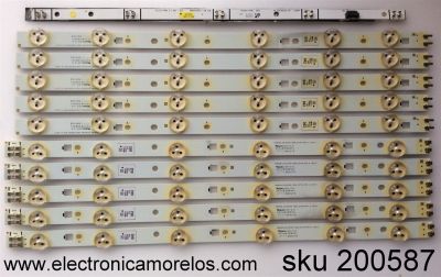 KIT DE LED PARA TV / SAMSUNG LTY400HF03-V / LTY400HF03-V DW03 / 2012SVS40 3228 LEFT06 REV1.6 / MODELO UN40EH6000FXZA TS02